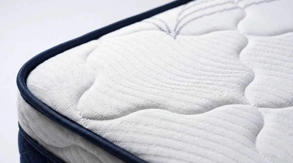 Cover kasur knitting — pilihan warna Blue, Gray, Maroon, White, Cream, Brown