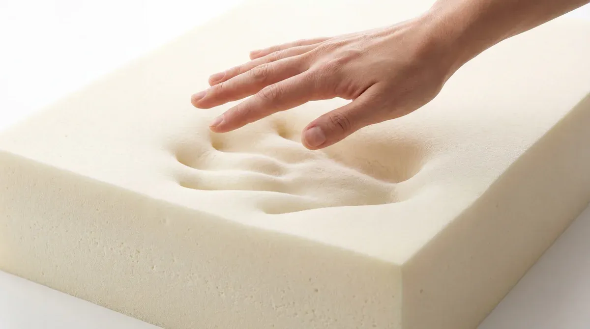 Sample busa memory foam D40 — busa viscoelastic yang menyesuaikan bentuk tubuh